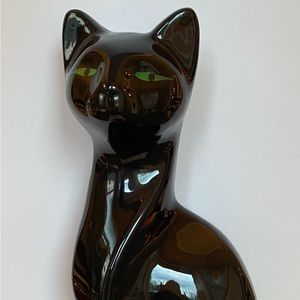 Vintage ceramic black cat